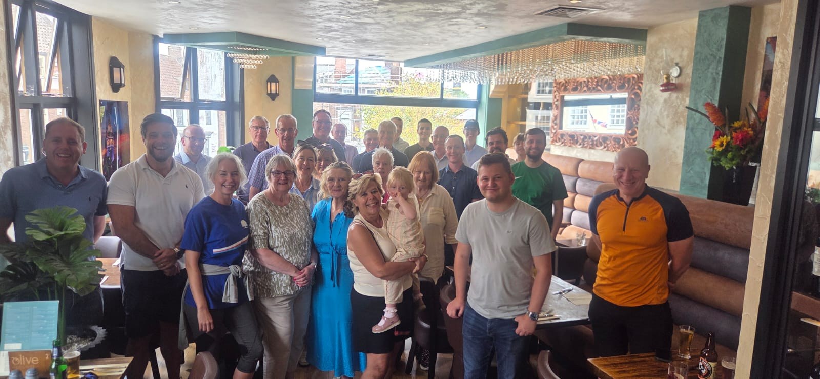 Conservative members at a community gathering